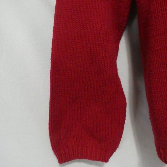 JOHN ASHFORD | small | Striped Red Knit Crewneck Sweater - Picture 13 of 16